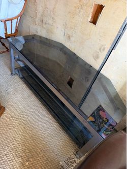 Modern Smoked Glass TV Stand / Entertainment Center