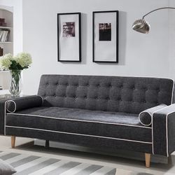 Joanne Collection Linen Futon Sofa Bed-available in 2 colors  Now 429.00 Free Delivery 🚚 