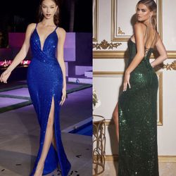 New With Tags Sequin Long Formal Dress & Prom Dress $125