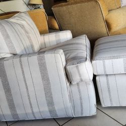 Sofa Chair And Ottoman 