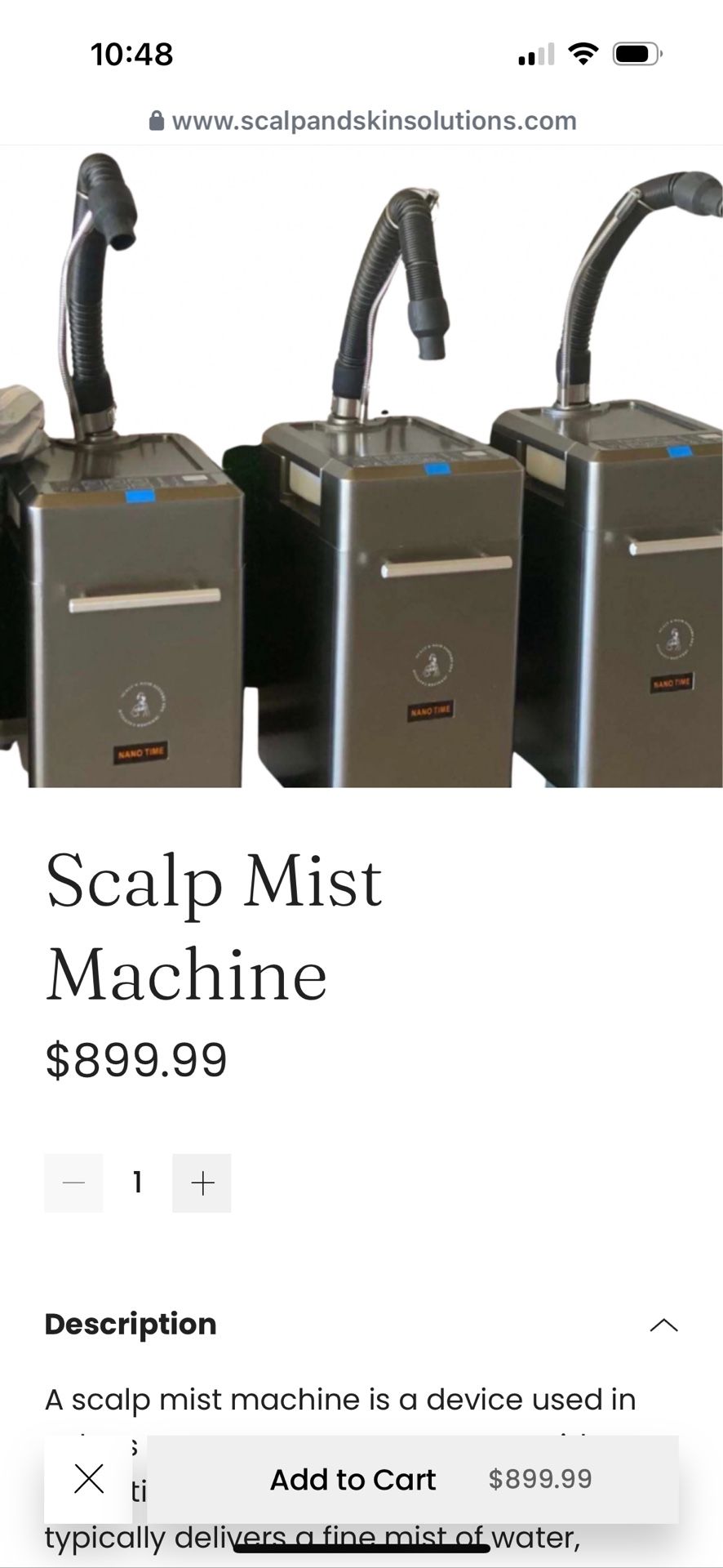 Scalp Mist Machine For Japanese head spa hair treatments