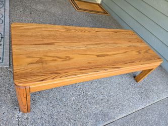 Solid Oak Coffee Table