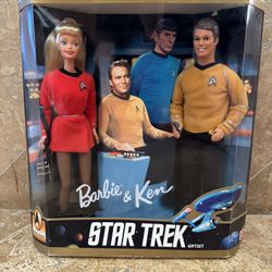 Barbie and Ken Star Trek 30th Anniversary Dolls Collector Gift Set 1996 Mattel