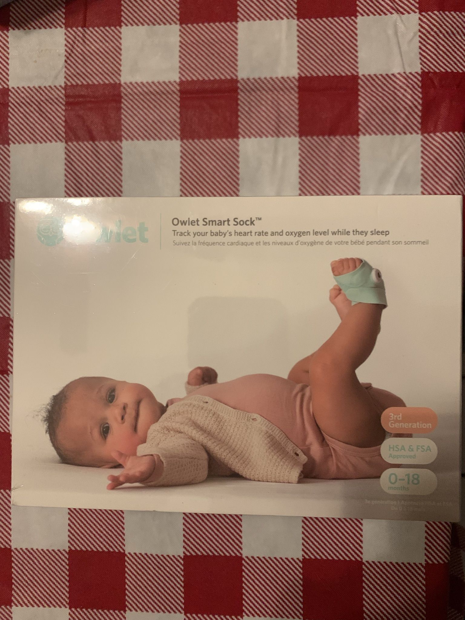 Owlet Smart Sock 3 Baby Monitor with Oxygen & Heart Rate