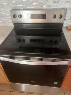 Whirlpool stainless steel electric range oven
