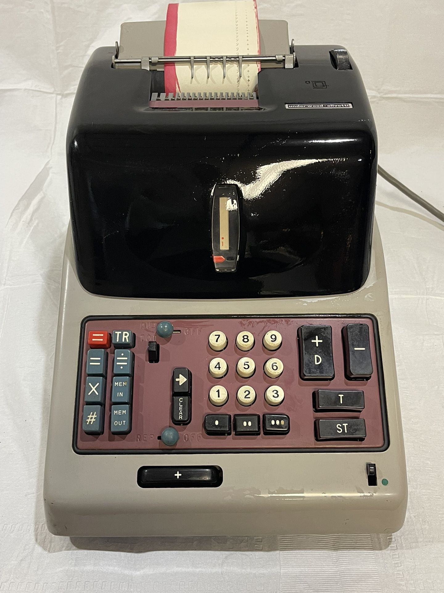 underwood olivetti typewriter divisumma 24