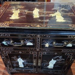 Antique Abigayil Solid Wood Accent Cabinet