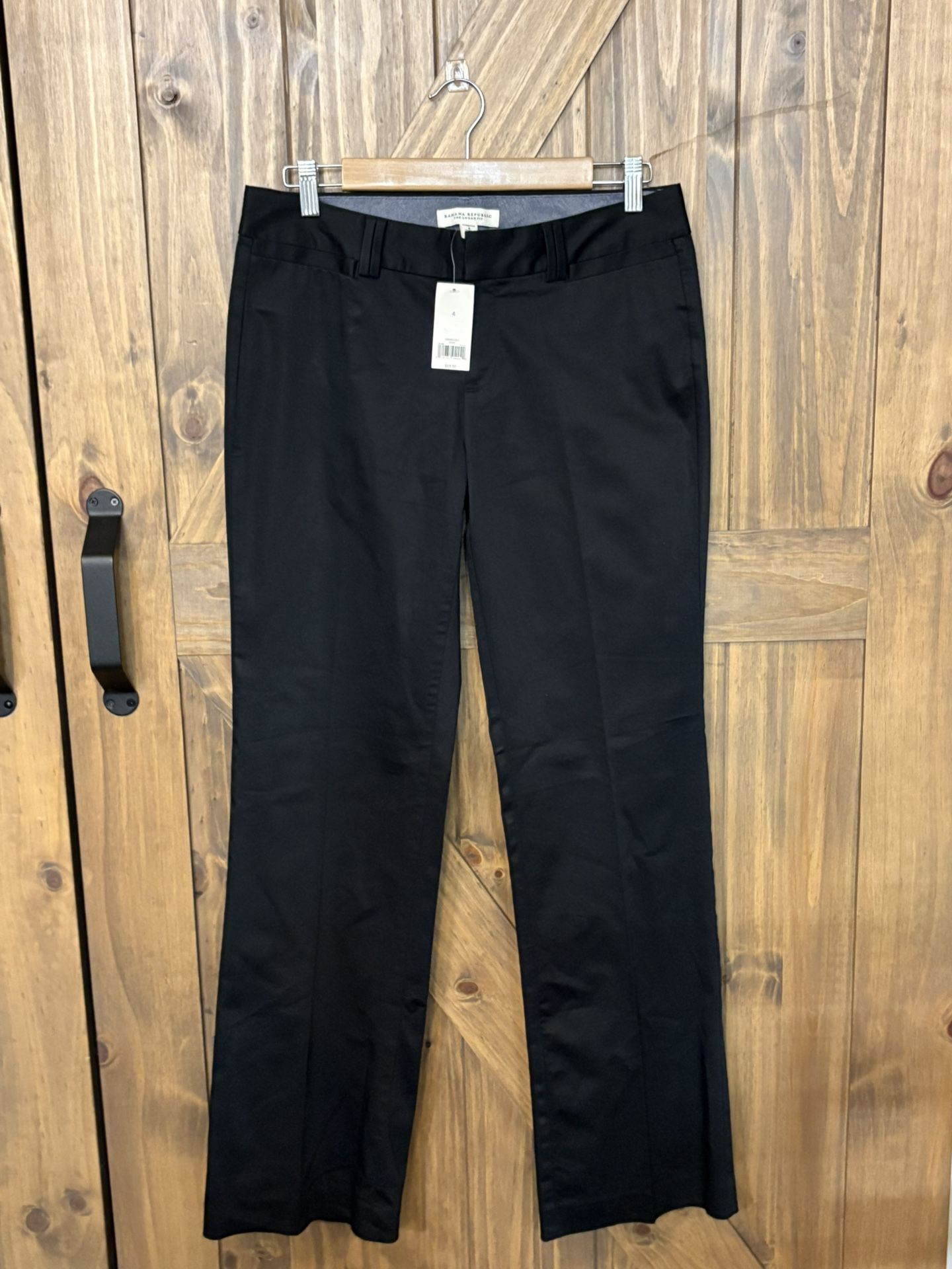 Banana Republic Black Straight Leg Dress Pants Women’s 4