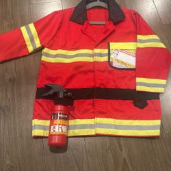 Firefighter Kids Costume Fire Chief 