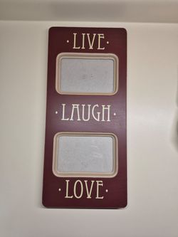 Live, Laugh, Love Wood Picture Frame / Wall Art