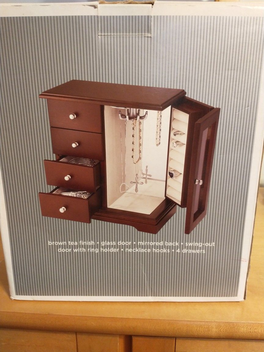 Small Armoire Jewelry Box 