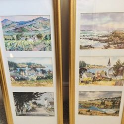 Pair Of Framed Prints Vertical Wall Art