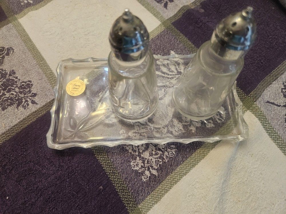 Princess House Salt And Pepper Shakers New