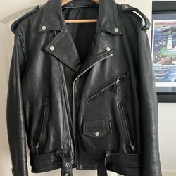 Leather Motorcycle Jacket 
