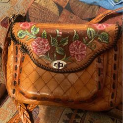 Real Leather Purse Name Of Vickie On It 