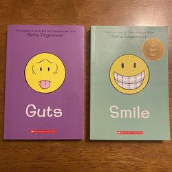 Teen Paperback Book Bundle Guts And Smile 
