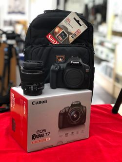 Canon EOS Rebel T7 DSLR Camera with 18-55mm Lens