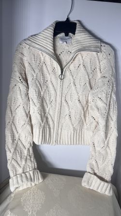 Small Ivory Knit Design Cardigan 