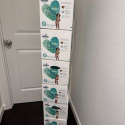 Pampers Pure Protection Diapers Size 5 & 6 Count 48 & 42