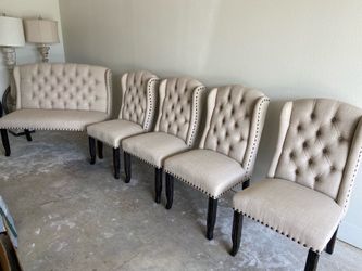 Dining chairs w/ bench