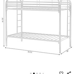 Twin Over Twin Bunk Bed For Sale 