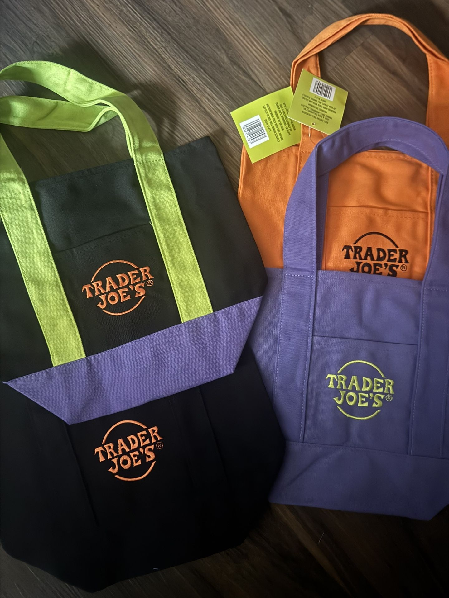 Trader Joe’s Mini Tote Bags Trick Or Treat Canvas Bags
