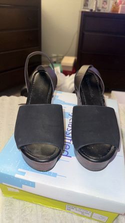 Brown and black wedges