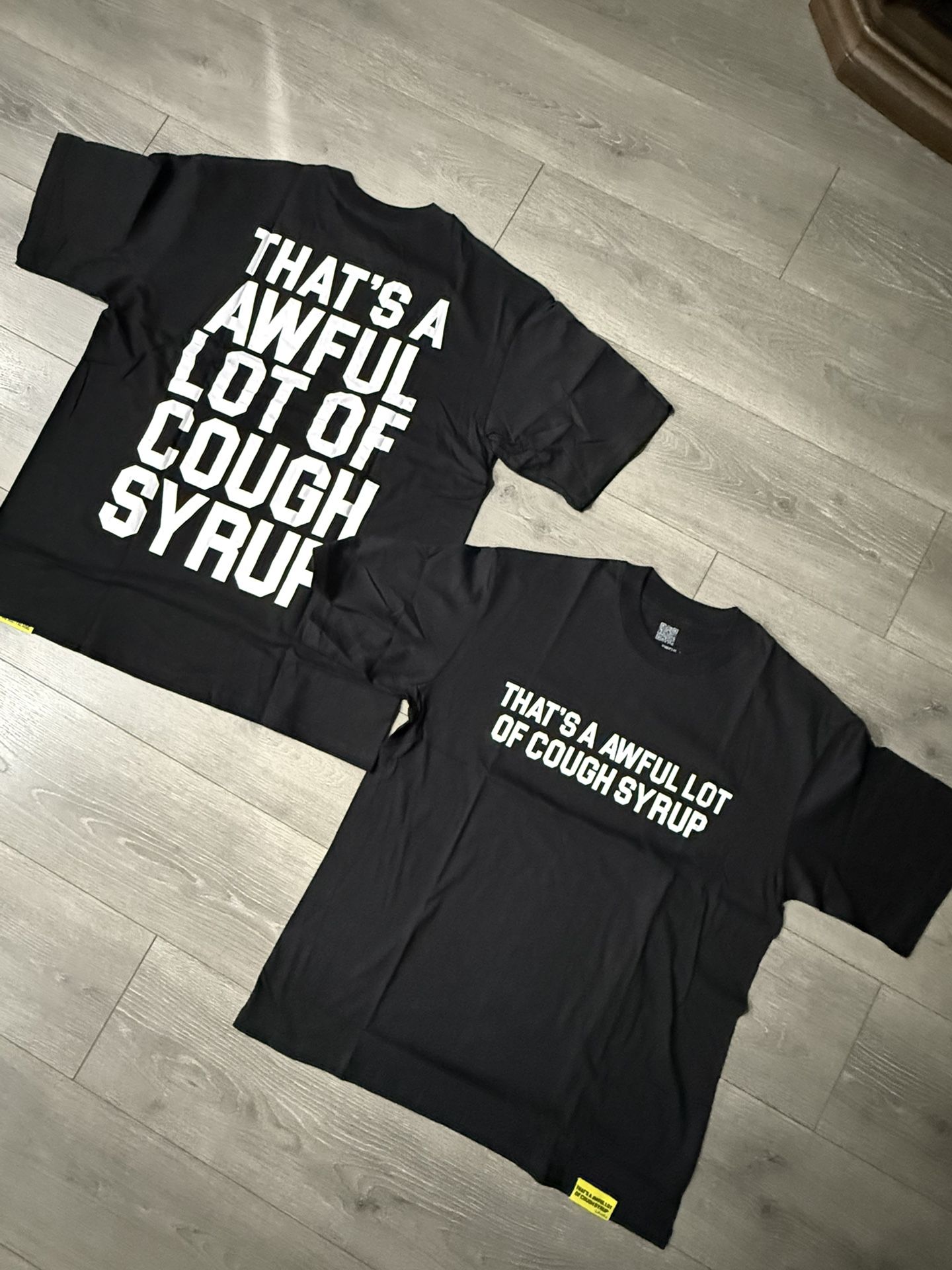 Awful Lot Of Cough Syrup Black Shirt