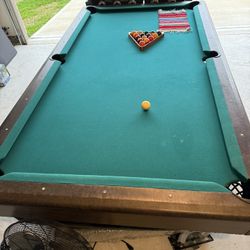Single Slate Billiard (pool) Table