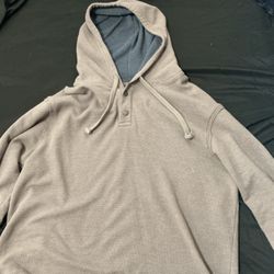 Buffalo David Bitton Hoodie Sweatshirt Gray