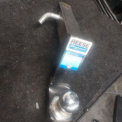 Trailer hitch receiver and winch cable