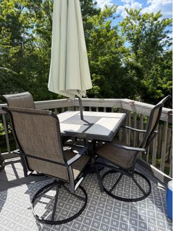 Patio deck set