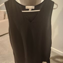 Michael Kors Black Sleeveless, Size S, Loose-fitting