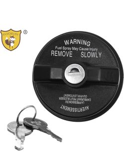FOXSEON Locking Gas Cap, Lock Fuel Cap Compatible with Dodge Ram - Challenger Grand Caravan Ram 1500, Cherokee Wrangler TJ LJ JK JKU JL JLU JT, Replac