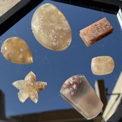 Flower Agate Pendants 