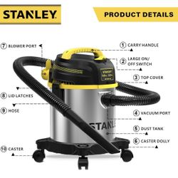 STANLEY 3 Gallon Wet Dry Vacuum