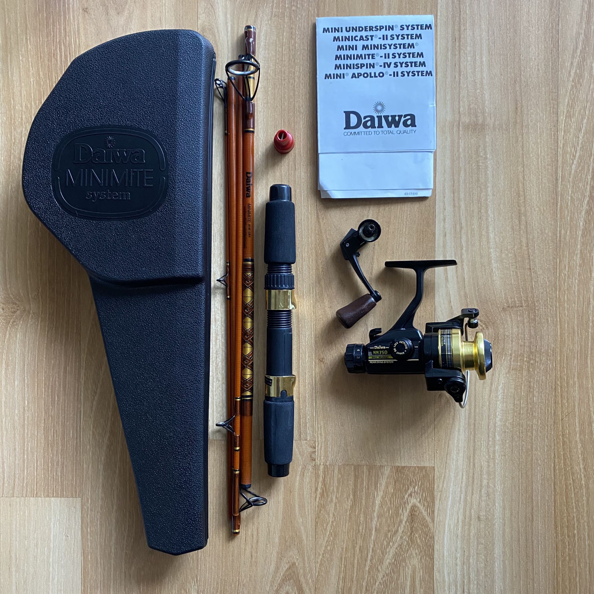 Vintage Daiwa MINIMITE SYSTEM MINI MITE Fishing Reel System MM750 Spinning Reel