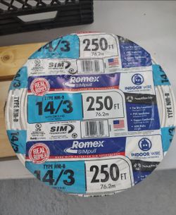 14/3 Romex 250 FT Solid Wire Type NM-B SIMpull