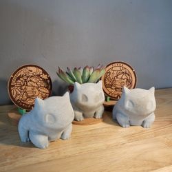 Concrete Bulbasaur Planter