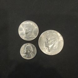 Bicentennial Coins Dollar Half And Quarter