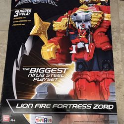 Power Rangers Lion Fire Fortress Zord Over 20" 