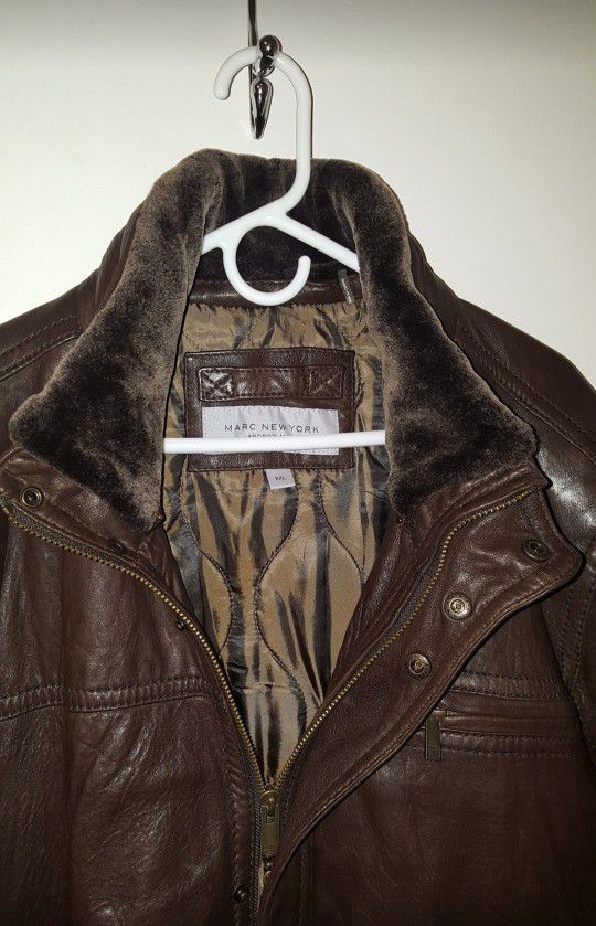 XXL Bomber Leather Jacket