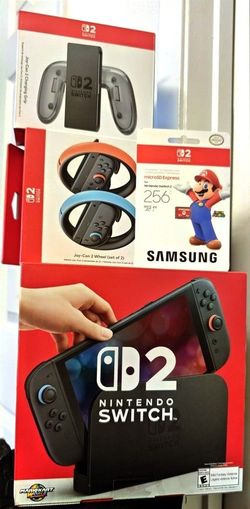 Nintendo Switch 2 Console, Mario Kart World, and Accessories Bundle