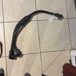 14-50P 4 Prong Splitter, 14-50P Splitter 14-50R Female Receptacle, 3FT RV 50 Amp 14-50 Y Split Plug Extension Cord Adapter