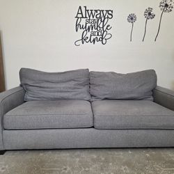 Grey Upholstered Couch