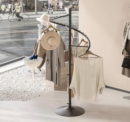 New Spiral Clothing Rack with Round Base