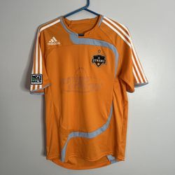 Houston Dynamo Patrick Ianni Jersey Mens Medium Orange Adidas 2007 2008 MLS Soccer