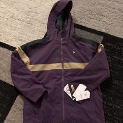 Volcom Womens Lindy Insulated Snowboard Ski Jacket coat NWT purple large NEW with tags Retails $220 