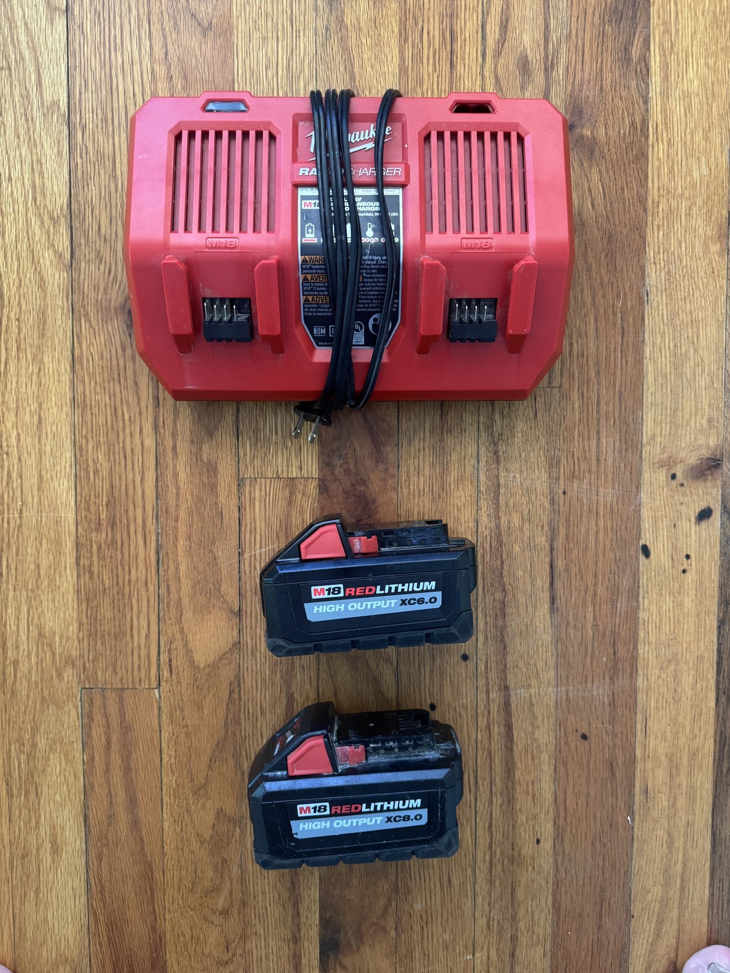 Fast Charger And 6 Amp And 8 Amp Batteries