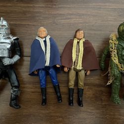 Mattel 1978 Battlestar Galactica Cylon, Starbuck, Ovion & Adama Figures